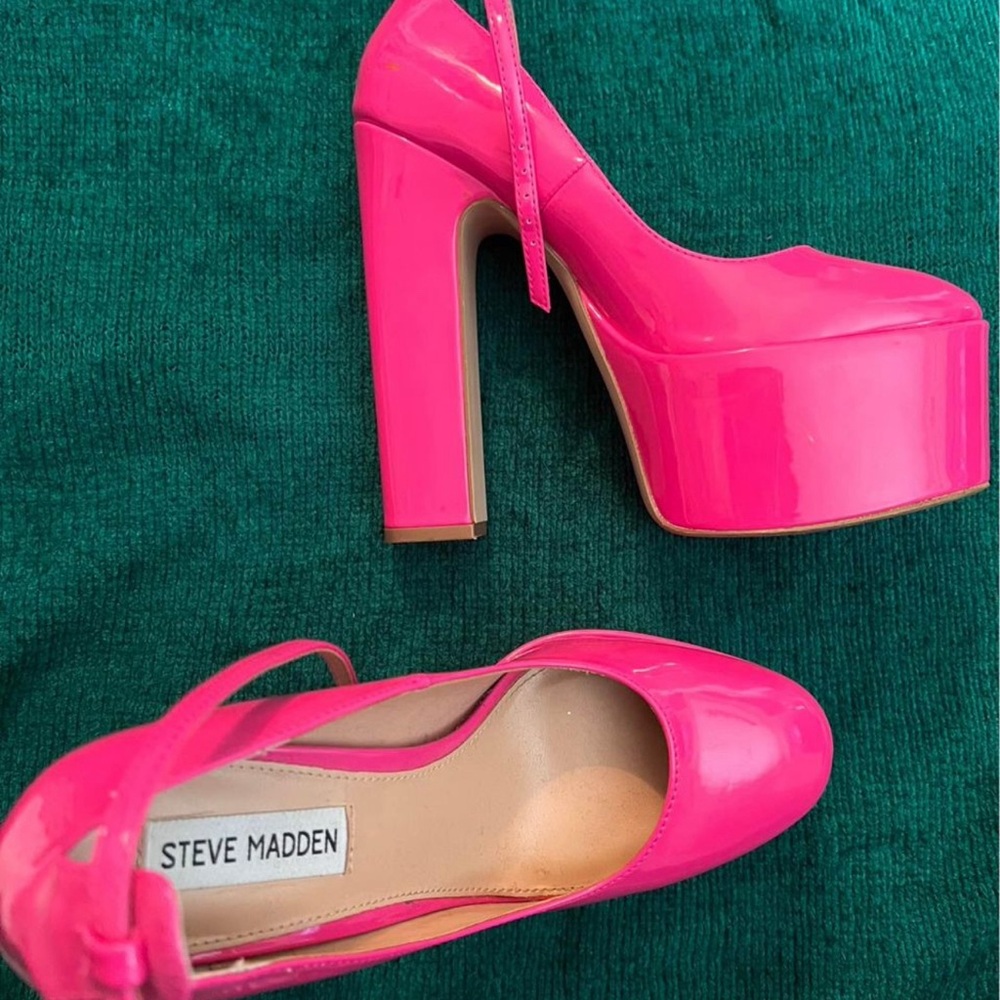 Pink heels, platfom